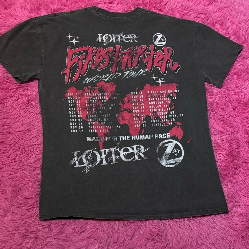 Fire Starter Cotton Short Sleeve Tour Tee Men Size Small